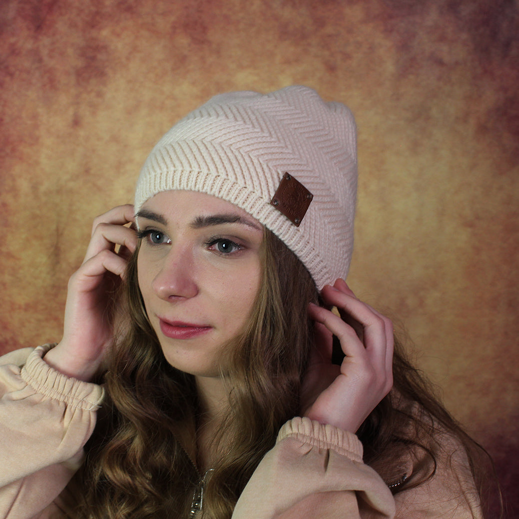 Kaschmirmütze, Kaschmirmütze für Damen, Warme und weiche Kaschmirmütze, Geschenk für Sie