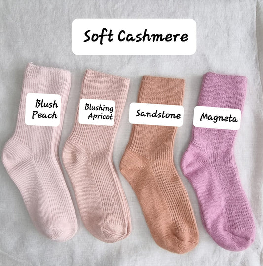 Chaussettes femme en cachemire, Chaussettes en laine, Chaussettes femme d'hiver chaudes et douces, Cadeau pour elle