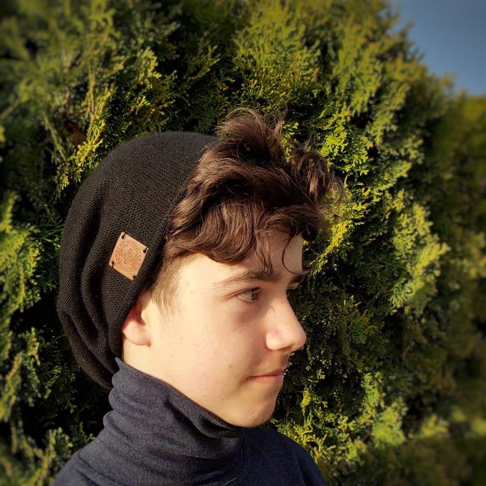 Gants sans doigts en cachemire pour garçons, bonnet souple en cachemire pour garçons, gants pour adolescents, cadeau pour garçon