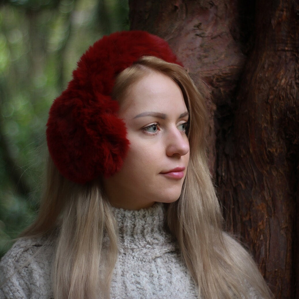 Cache-oreilles d'hiver pour femmes et filles, cache-oreilles en fourrure soyeuse de qualité