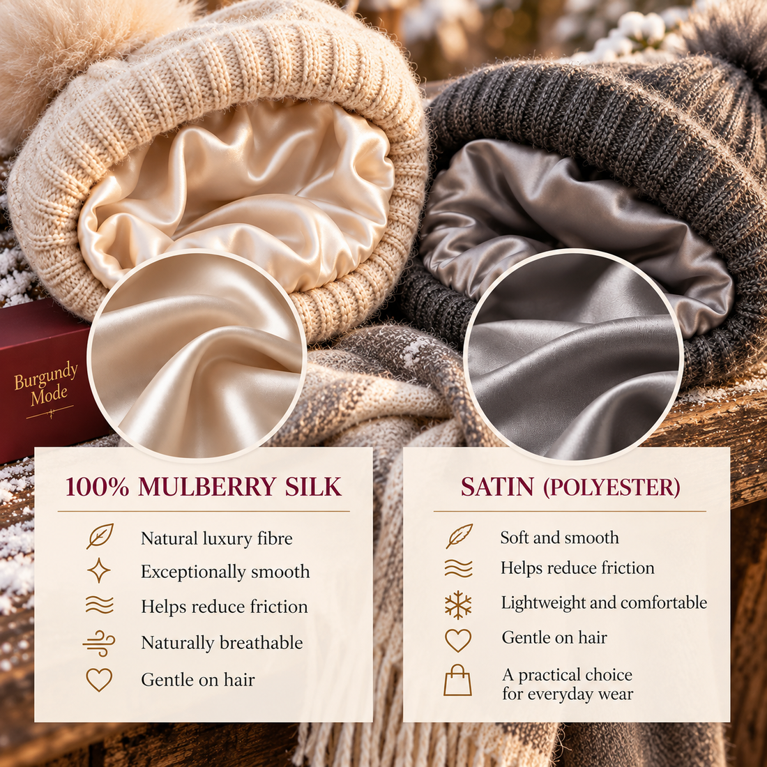 Silk vs Satin Hat Lining: Which Is Better for Your Hair?