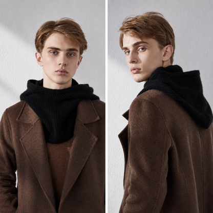 Cashmere Hooded Balaclava – Winter Hood Hat