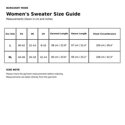 Women’s 100% Pure Cashmere Sweater – Thick & Luxurious Knit