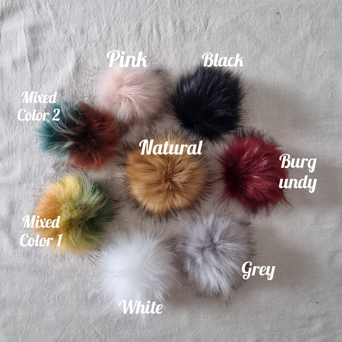 100% Mulberry Silk Lined Cashmere Hat – Faux Fur Pom Pom