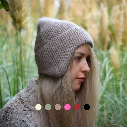 Bonnet cache-oreilles unisexe, bonnet d'hiver en laine pour femme, cadeau pour elle