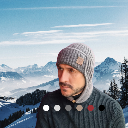 Men’s Winter Cashmere Earflap Hat – Soft Trapper Style Beanie, Lightweight and Cozy Cold Weather Hat, Stylish Gift for Him