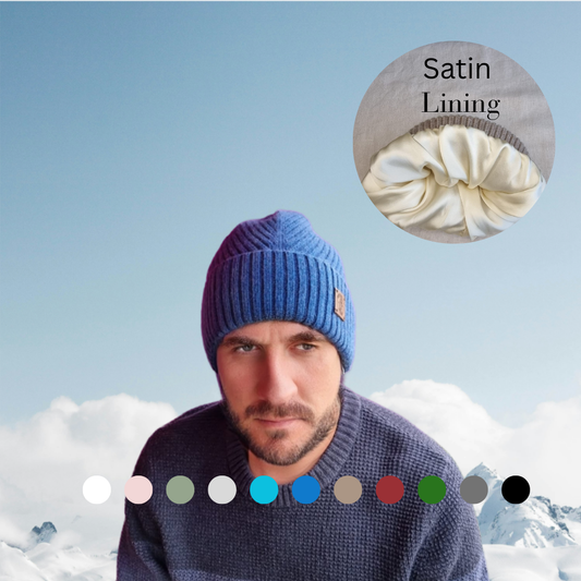 Bonnet en cachemire pour homme, bonnet en cachemire pour homme, bonnet de protection des cheveux, cadeau pour lui