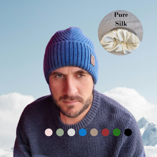 Bonnet en cachemire pour homme, bonnet en cachemire pour homme, bonnet de protection des cheveux, cadeau pour lui