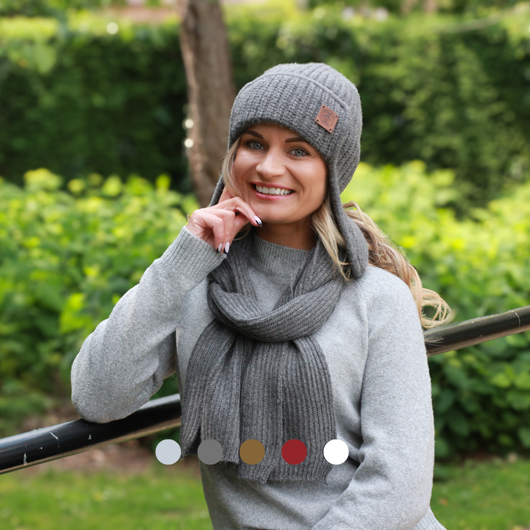 Bonnet cache-oreilles unisexe, bonnet d'hiver en laine pour femme, cadeau pour elle