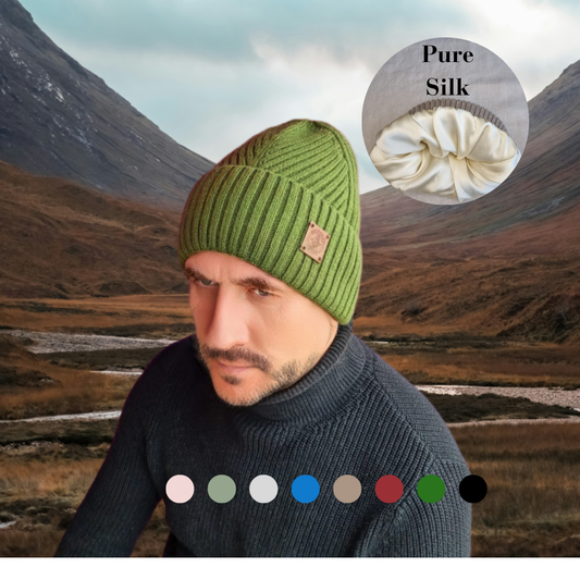 Bonnet en cachemire pour homme, bonnet en cachemire pour homme, bonnet de protection des cheveux, cadeau pour lui