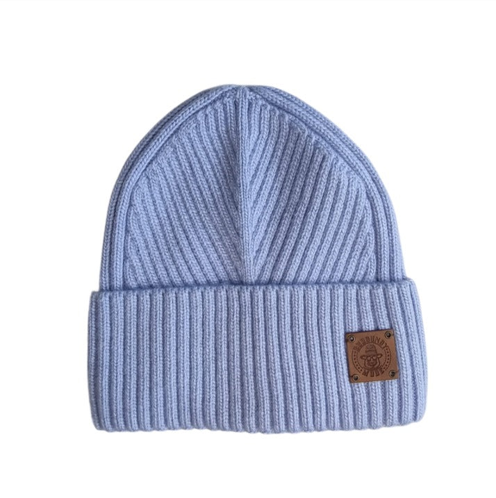 sky blue Satin-Lined Men’s Cashmere Beanie
