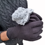 Gants d'hiver doublés pour hommes – Doux et chauds | Cadeau idéal pour lui