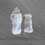 Luxurious Natural Rabbit Fur Knit Fingerless Gloves for Women – Perfect Winter Gift for Her