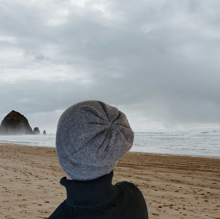 Bonnet ample en cachemire, bonnet d'hiver double épaisseur en cachemire pour homme, cadeau pour lui