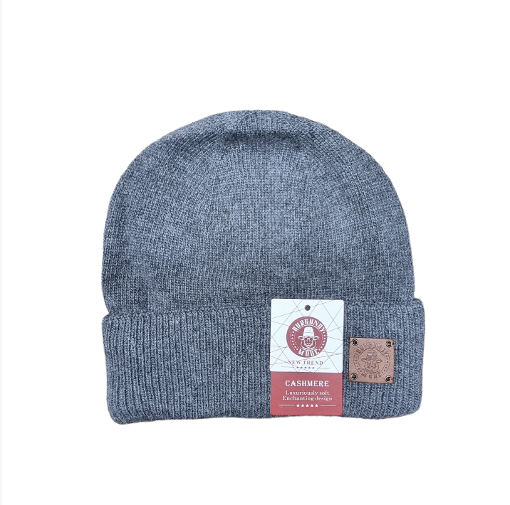 Bonnet en cachemire, bonnet d'hiver double couche en cachemire pour homme, cadeau pour lui