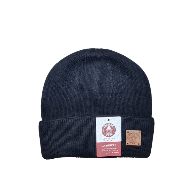 Bonnet en cachemire, bonnet d'hiver double couche en cachemire pour homme, cadeau pour lui