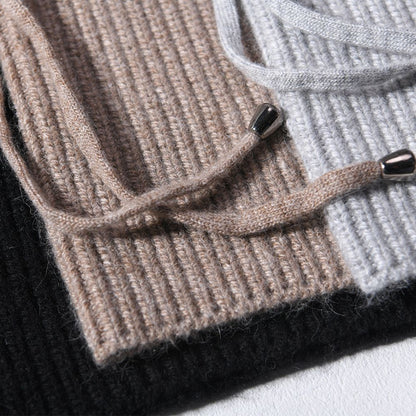 Cashmere Winter Balaclava – Women’s Oversized Hood Hat