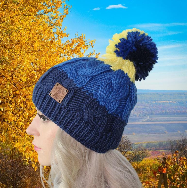 blue Women's winter windproof hat