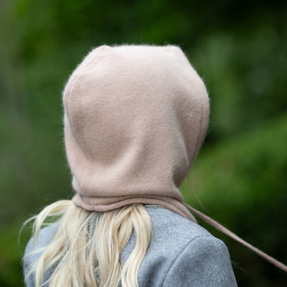 blush Cashmere Balaclava – Women’s Winter Hood Hat
