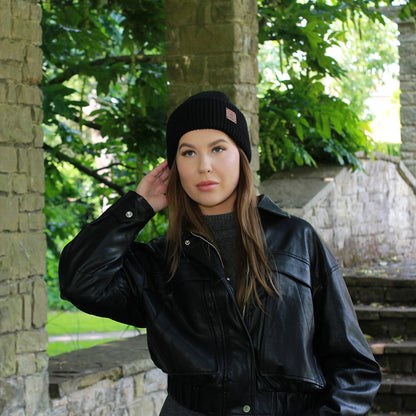 100% Mulberry Silk Lined Cashmere Hat