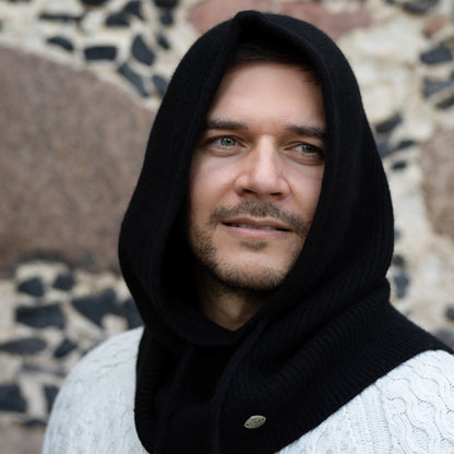 Cashmere Hooded Balaclava – Winter Hood Hat