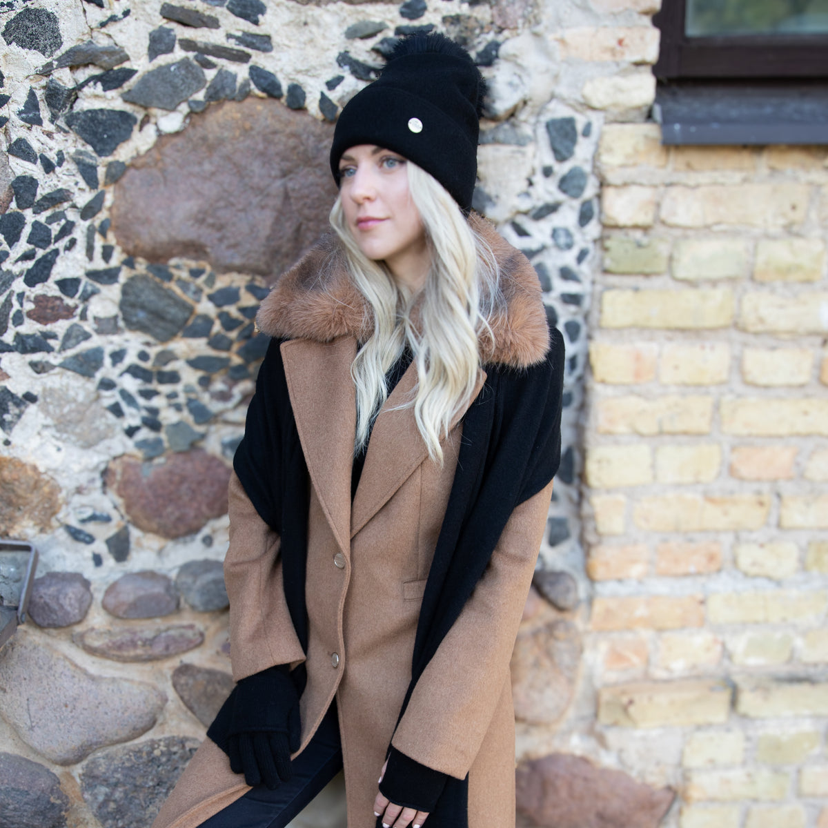100% Mulberry Silk Lined Cashmere Hat
