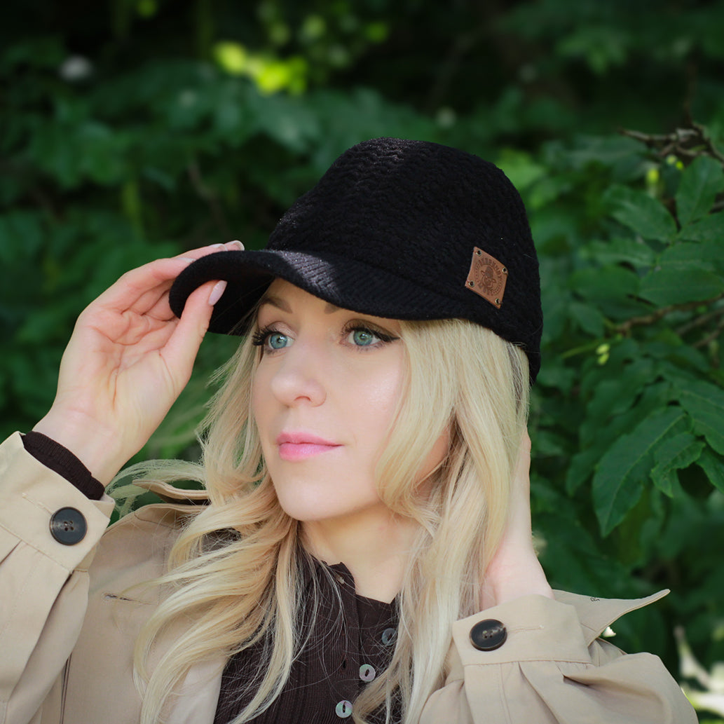 Chapeau d'hiver en cachemire pour femme, chapeau double couche en laine angora épaisse, cadeau pour elle