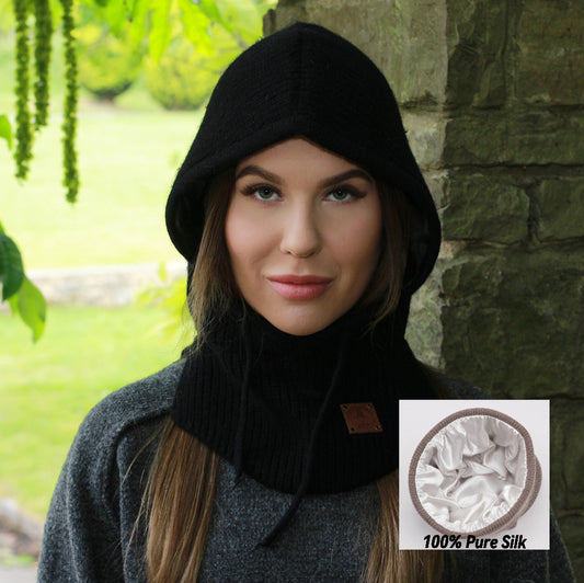 Kaschmir Winter warme Balaclava, Damen Winter Kaschmir Kapuze, Geschenk für Sie