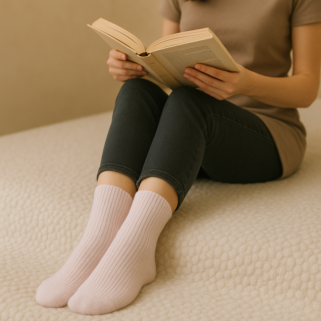 blush peach Women's Cashmere Wool Socks – Soft, Warm Winter Socks for Her | Cozy Gift Idea for Women | Luxury Cold Weather Essentials