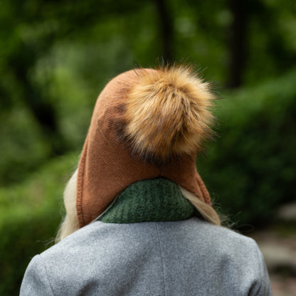 brown Women’s Cashmere Winter Hat