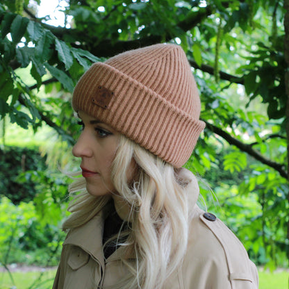 cooper brown Satin-Lined Triple-Layer Cashmere Beanie