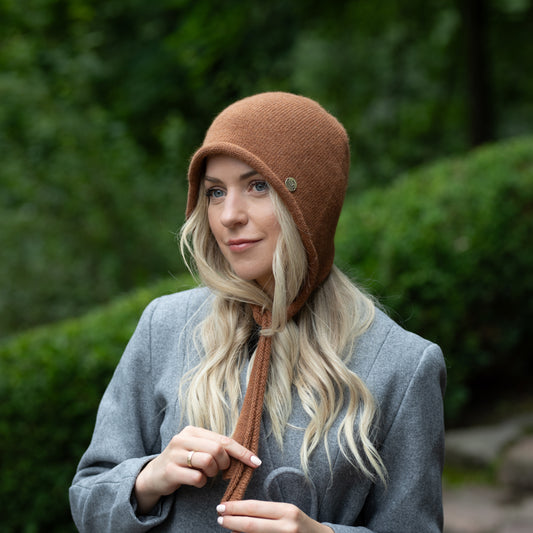 brown Women’s Cashmere Winter Hat