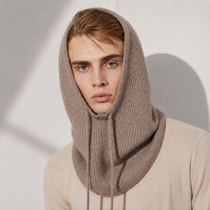 Cashmere Hooded Balaclava – Winter Hood Hat