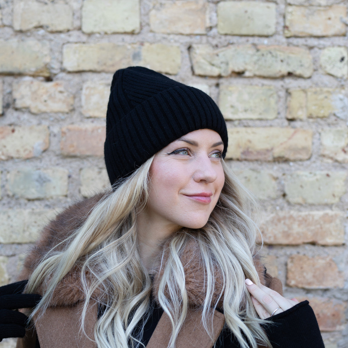 100% Mulberry Silk Lined Cashmere Hat