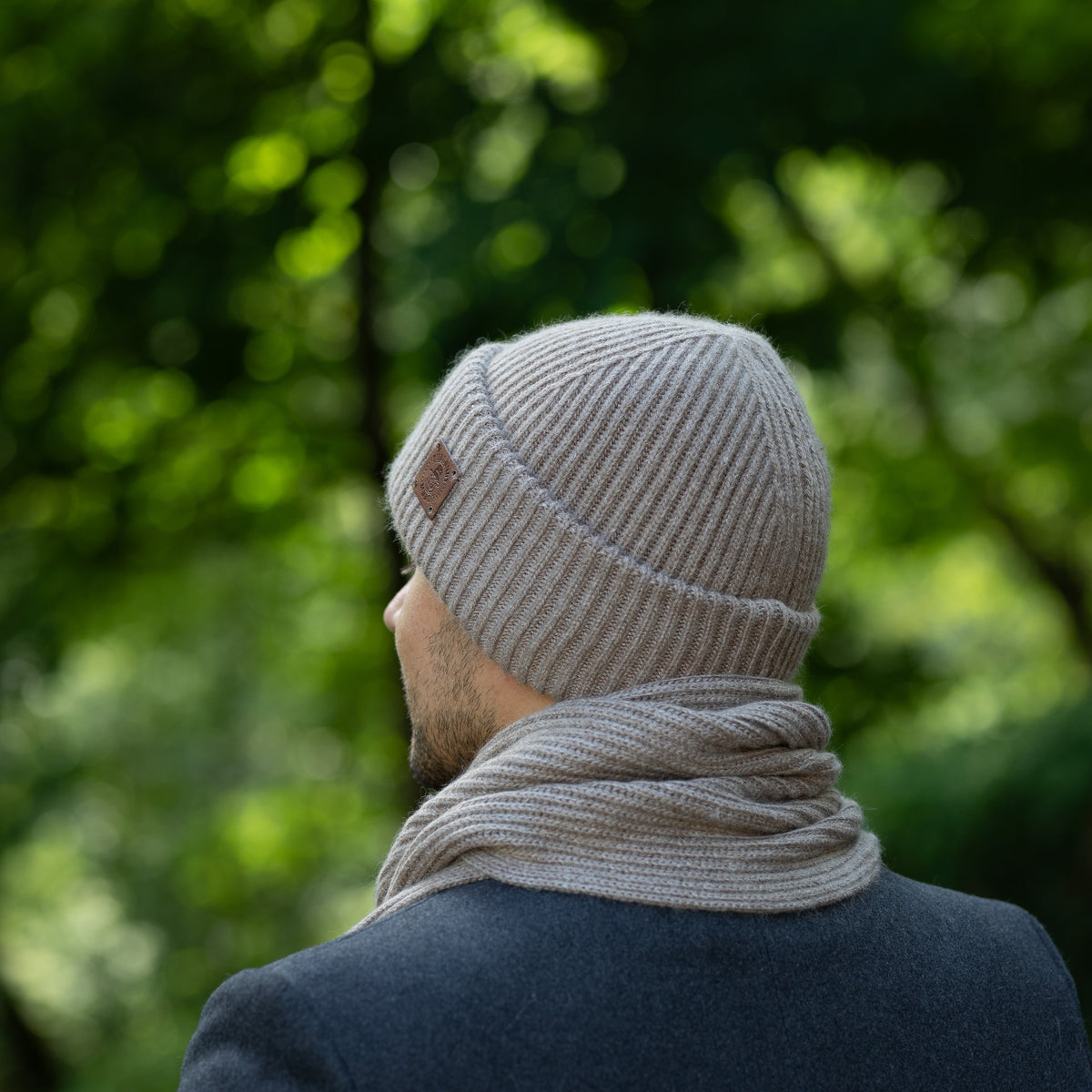 brown Long Cashmere Scarf for Men – Soft & Warm Winter Scarf