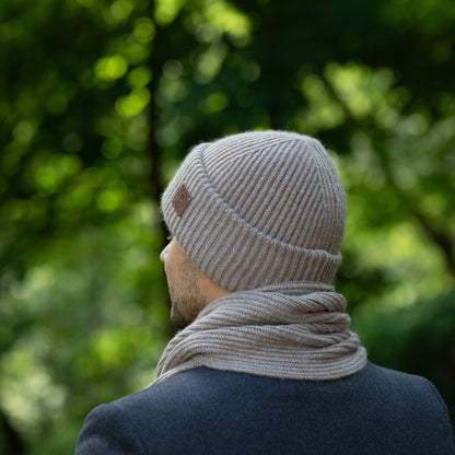brown Long Cashmere Scarf for Men – Soft & Warm Winter Scarf