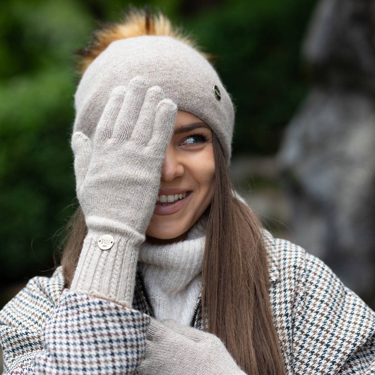 brown Women’s Cashmere Gloves