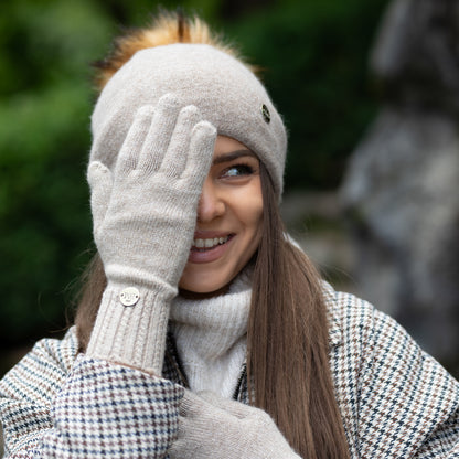 brown Women’s Cashmere Gloves