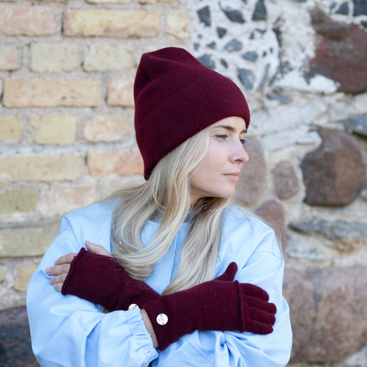 100% Mulberry Silk Lined Cashmere Hat