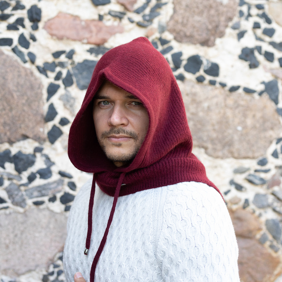 Cashmere Hooded Balaclava – Winter Hood Hat