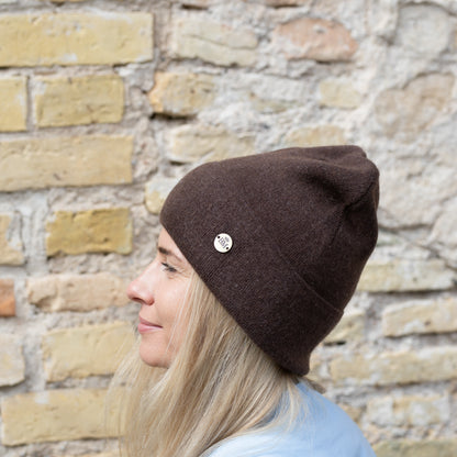 100% Mulberry Silk Lined Cashmere Hat