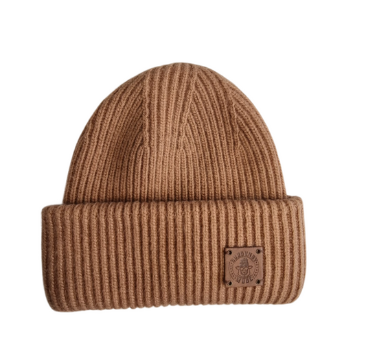 cooper brown Silk-Lined Triple Layer Men’s Cashmere Hat – Hair-Friendly Winter Beanie, Cozy Gift for Him, Reduces Frizz & Breakage