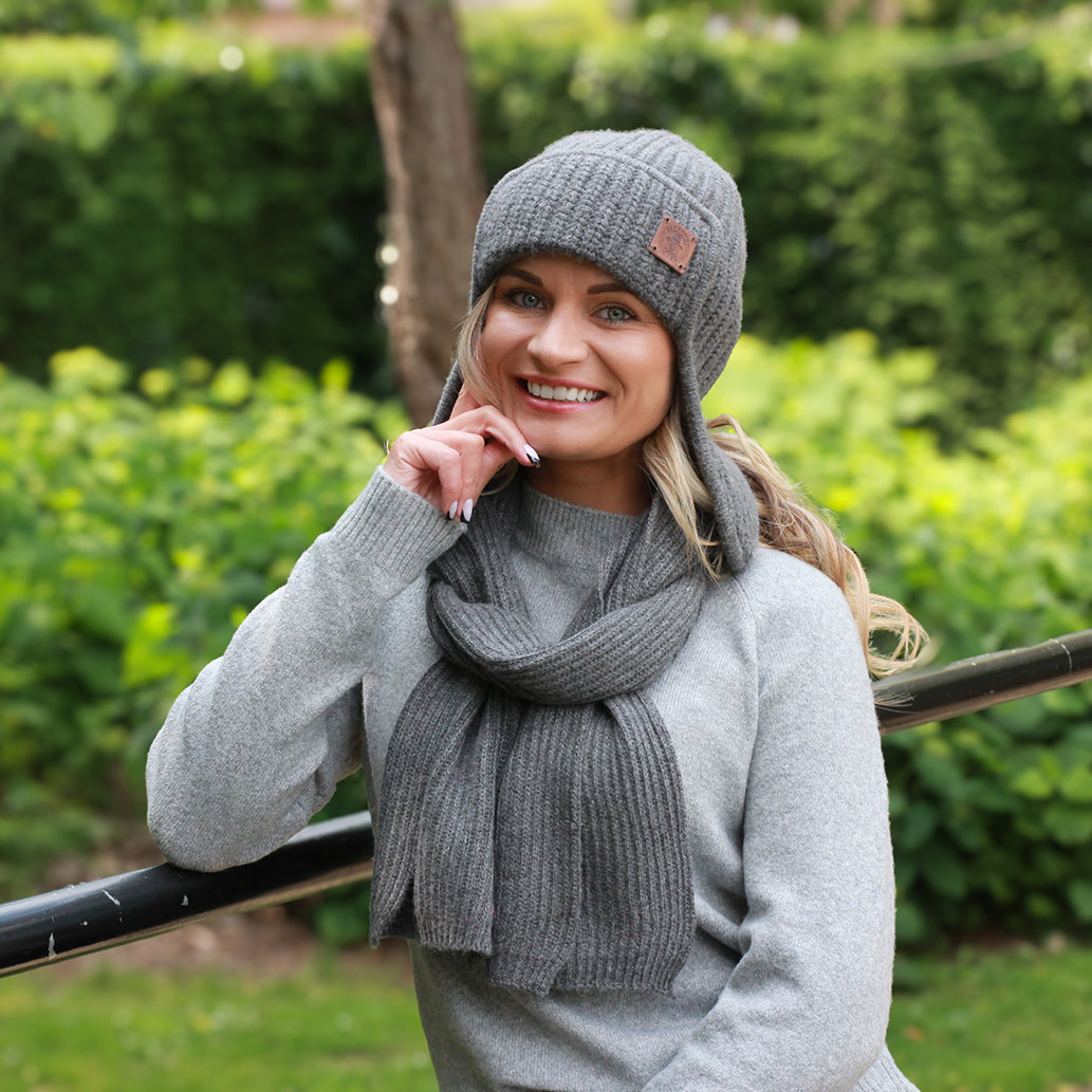 dark grey Long Cashmere Scarf for Women & Men – Soft, Warm Winter Wrap, Elegant Gift for Her or Him, Cozy Unisex Accessory for Cold Weather