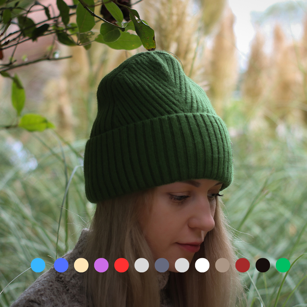 100% Mulberry Silk Lined Cashmere Hat