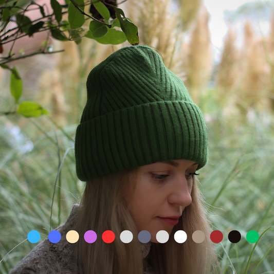 100% Mulberry Silk Lined Cashmere Hat