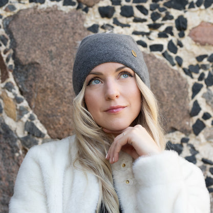 100% Mulberry Silk Lined Cashmere Hat