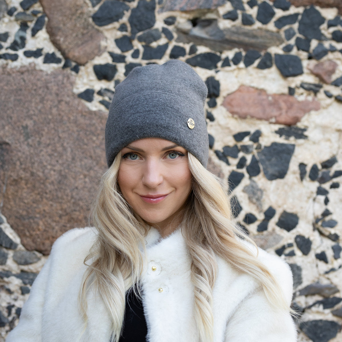 100% Mulberry Silk Lined Cashmere Hat