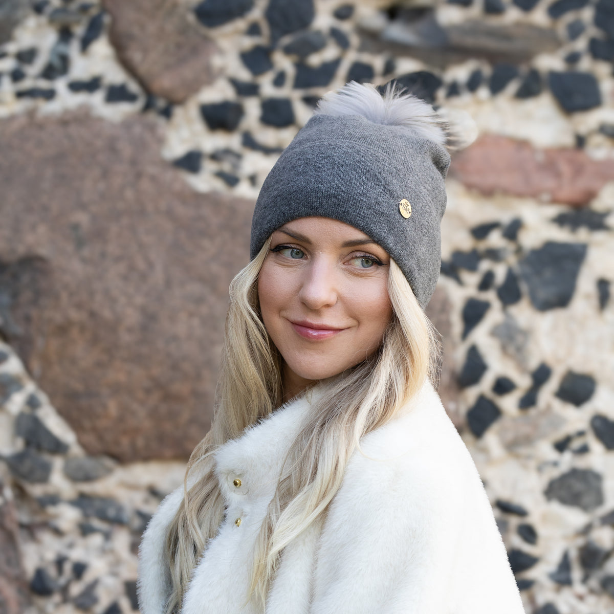 100% Mulberry Silk Lined Cashmere Hat