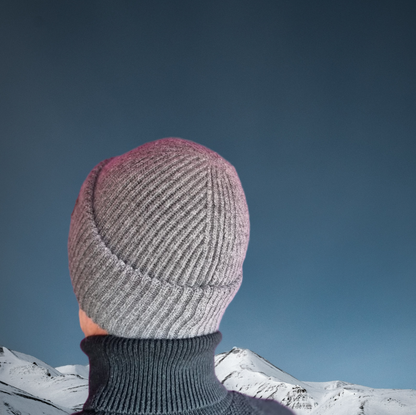 100% Silk-Lined Triple Layer Men’s Cashmere Hat – Hair-Friendly Winter Beanie, Luxury Gift for Him
