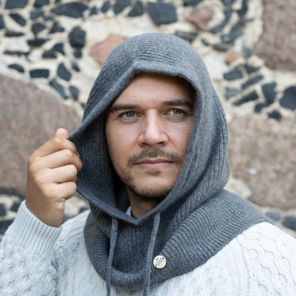 Cashmere Hooded Balaclava – Winter Hood Hat